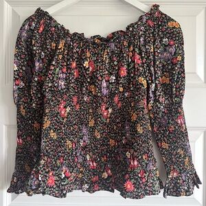 by TiMo Floral Smocked Off The Shoulder Blouse
